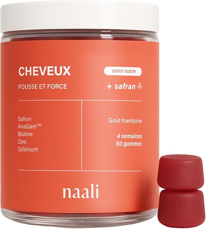 Gummies Naali cheveux safran