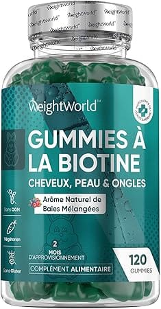 Gummies Weightworld à la biotine