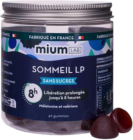 gummies miumlab sommeil libération prolongée